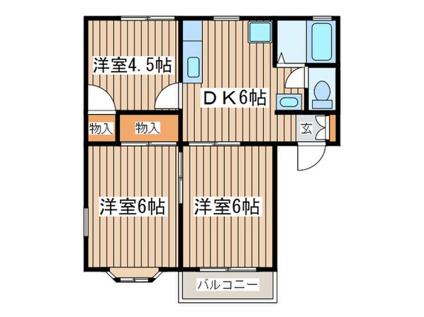 フォレデプラージの物件間取画像